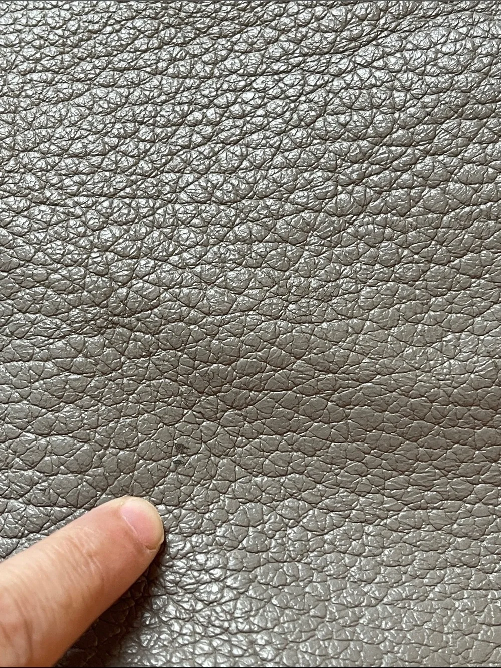 kate spade Gray Pebbled Leather Shoulder Bag
